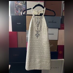 White Halter Dress by Laundry - Shelli Segal